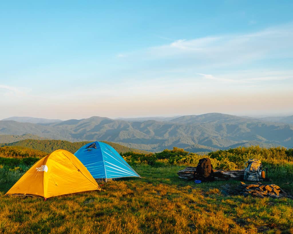 Backpacking tent spot 