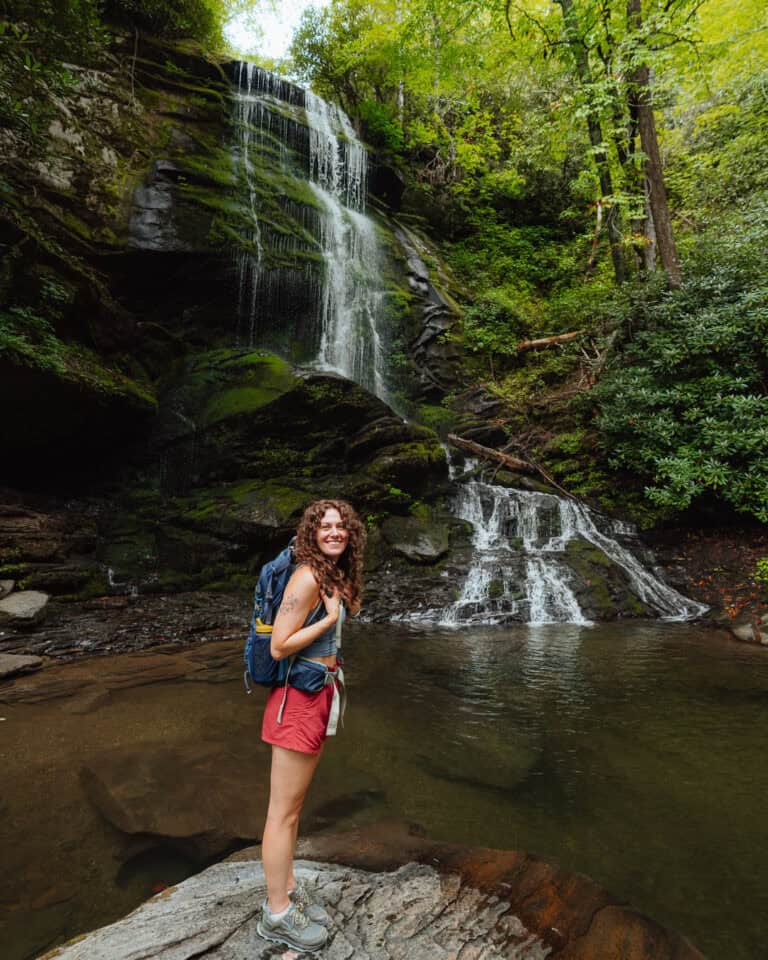 granola girl hiking