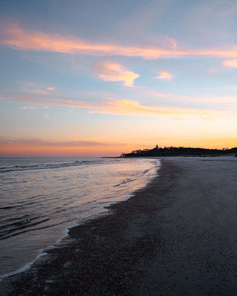 Beach Sunset at Hunting Island