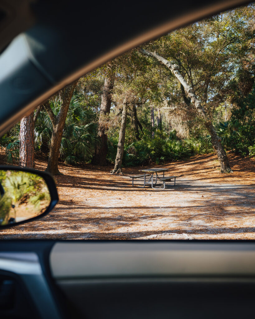 Campsite at Hunting Island State Park Campground