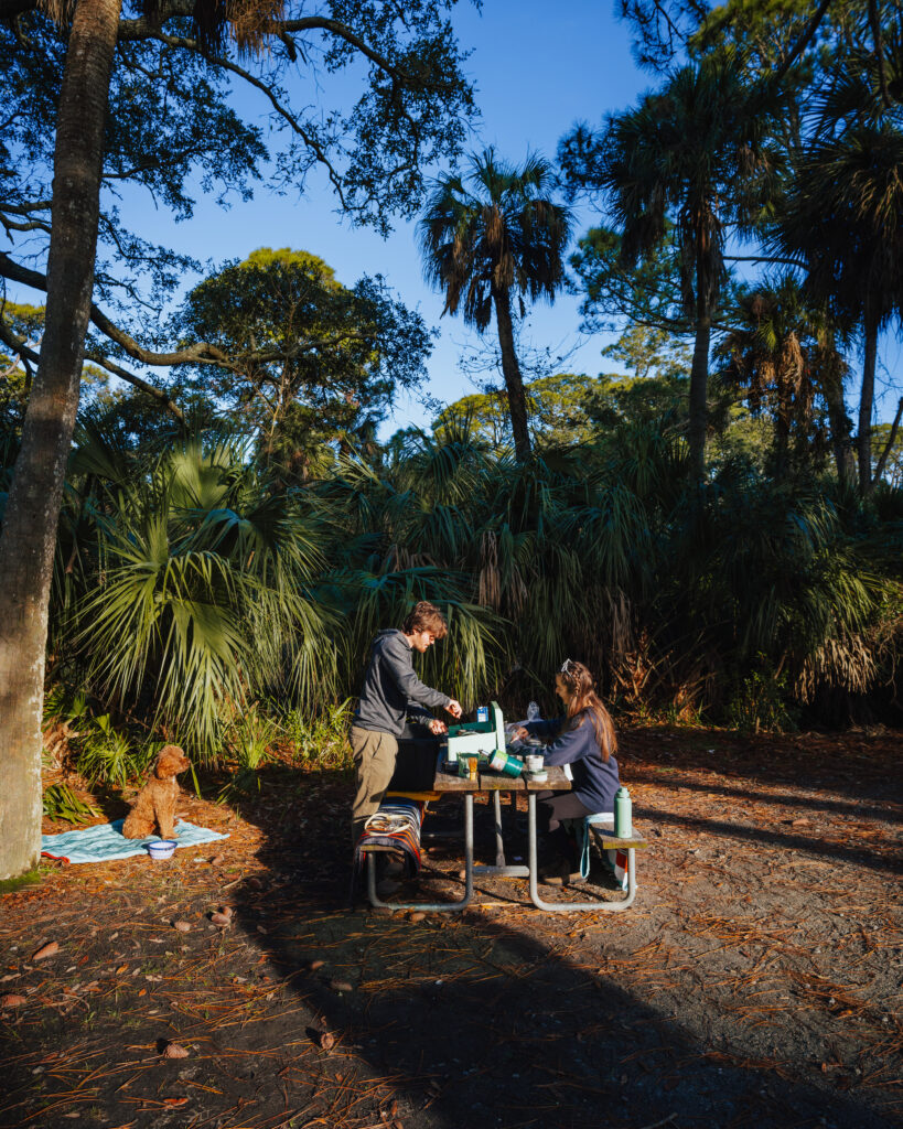 camping in hunting island