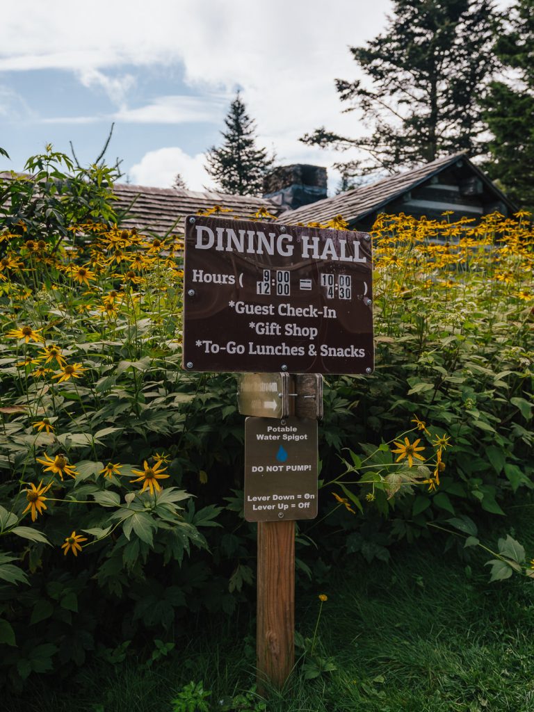 Mt LeConte Lodge Dining Hall Sign