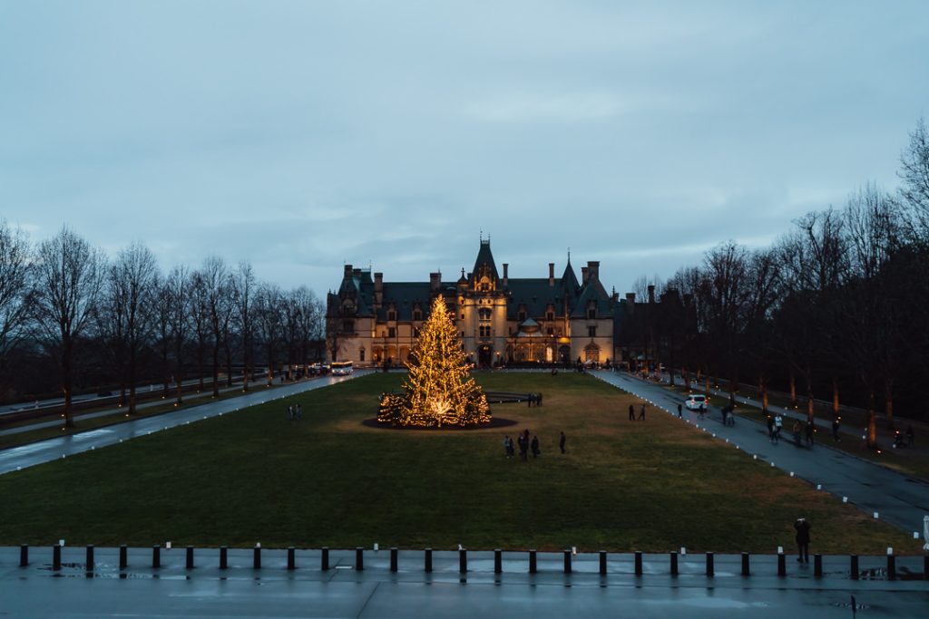 Christmas at Biltmore outside view
