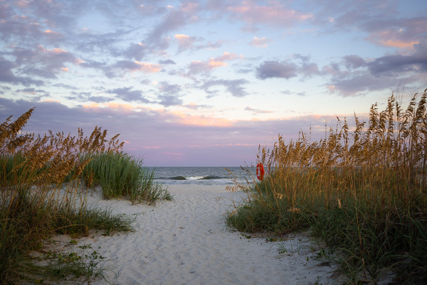 entrance to the beach at Huntington Beach State Park SC