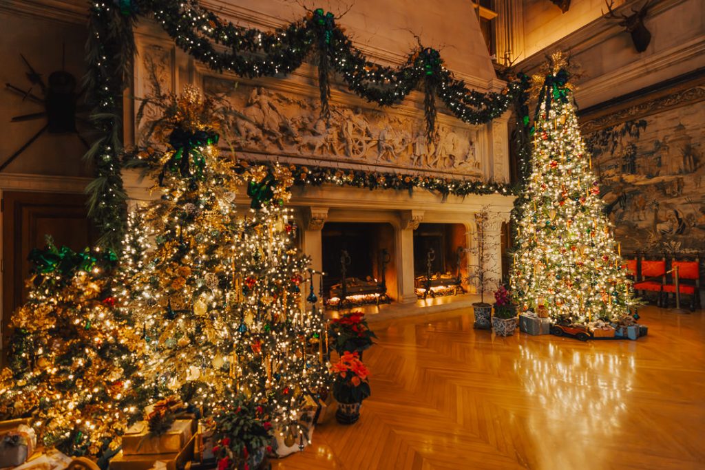 Christmas decorations at the Biltmore