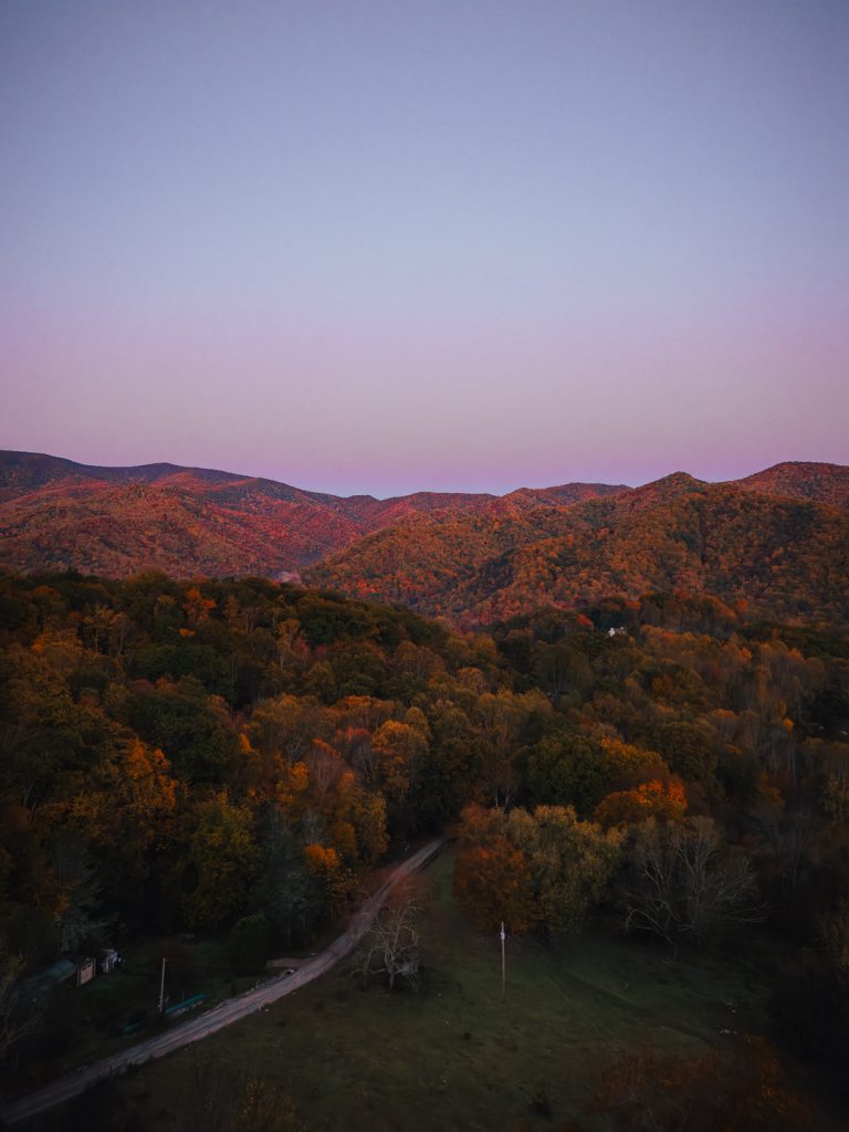 fall in the blue ridge mountains